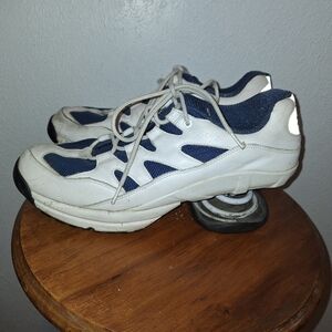 Z Coil Freedom White Blue Plantar Fascitis Pain Relief Orthopedic Spring Shoes